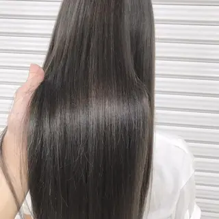 ロング カラー ハイライト、レイヤー カット/西梅田/中西のヘアスタイル