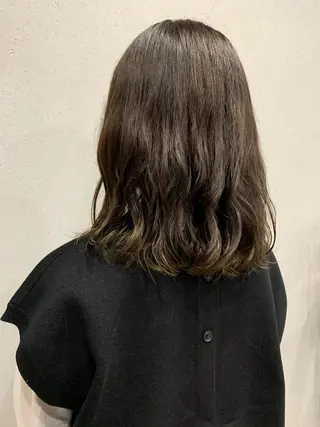 ミディアム パーマ ボブパーマコテ巻き風 パーマNo1深江秀平のヘアスタイル