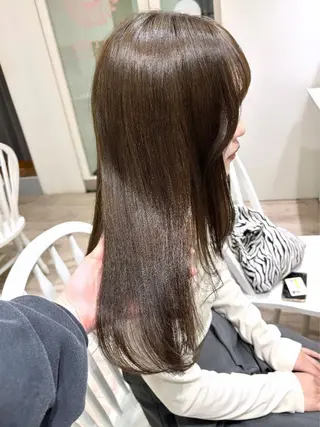 ロング カラー 暖色カラー✨️ 門内 梨真のヘアスタイル