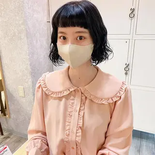 ミディアム カラー 高橋 みく/ minim 暖色のヘアスタイル