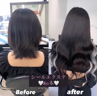 ロング 韓国風モテヘア 🇰🇷aki♡のヘアスタイル