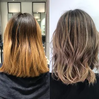カラー 髪質改善/縮毛矯正 レイヤー/松川匠のヘアスタイル