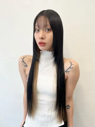 セミロング カラー HARU//原宿🤍 リピート率NO.1のヘアスタイル