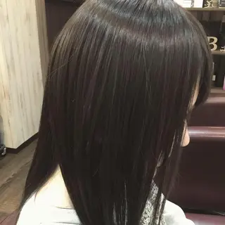 セミロング カラー パーマ 金崎 新吾のヘアスタイル