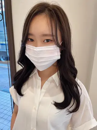ロング 韓国風ヘア♡ runaのヘアスタイル