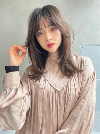 セミロング 🎊LUK🎊_公 式_🩵髪質改善🩵のヘアスタイル