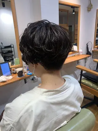 ショート パーマ ショート🌼パーマ 本間正子のヘアスタイル