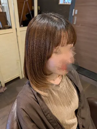 ミディアム 寺田百花/髪質改善/ カットモデル募集のヘアスタイル