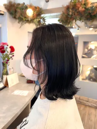ミディアム VISAGE ba.sk 金子詩帆のヘアスタイル