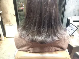 ミディアム カラー 北條 優輝のヘアスタイル