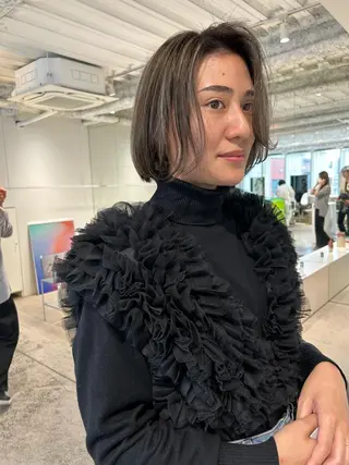 ミディアム STAN WOOD所属・似合わせcut 🔥yutakaのヘアスタイル