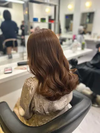 カラー 🥀韓流暖色ヘア 🥀yuzukiのヘアスタイル