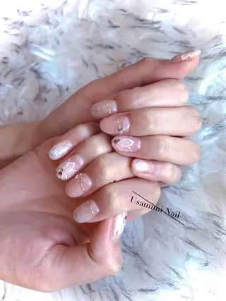 ショート ネイル USAMiMi 🐰💕のネイルデザイン