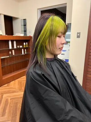 ミディアム カラー レイヤー専門家 ダブルカラー修のヘアスタイル