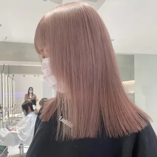 ミディアム カラー D'na ディーナのヘアスタイル