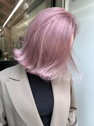 ミディアム LINOET名古屋所属・ダブルカラー🩶上村 純妃🩶名駅徒歩5分のヘアスタイル