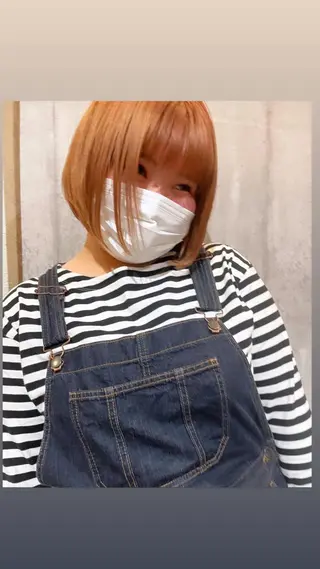 ショート カラー パーマ ヘアアレンジ メンズ キッズ 心斎橋美容室 Junのヘアスタイル