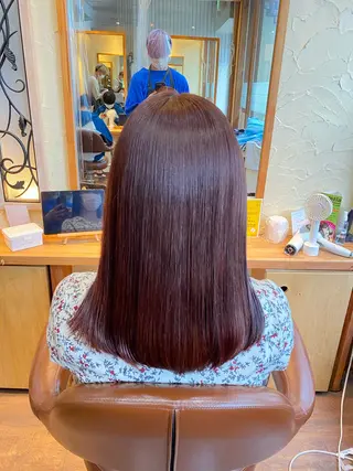 セミロング カラー パーマ ヘアアレンジ メンズ キッズ ネイル マツエク・マツパ emu所属・🌈髪質改善・美髪矯 正・平野瀬乃🌈のヘアスタイル