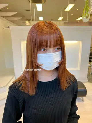 セミロング カラー Parve  Mix /板野妃莉のヘアスタイル