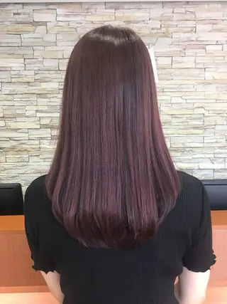 セミロング 暖色カラー🍒ྀི Riona🎀のヘアスタイル