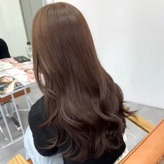 ロング カラー ヘアアレンジ ブリーチなしカラー /新百合ヶ丘/安形翔のヘアスタイル