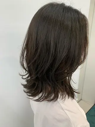 ミディアム パーマ 小野 瑞季のヘアスタイル