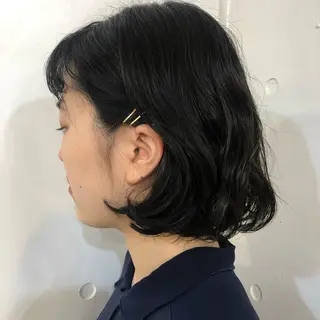 ショート カラー salowin SHIBUYA me+店所属・kasumi/渋谷/ パーマのヘアスタイル