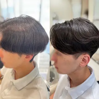 メンズ センターパート 川島爽楽のヘアスタイル