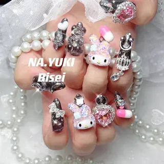 ネイル ロング 🎀 moo～ 🎀のネイルデザイン