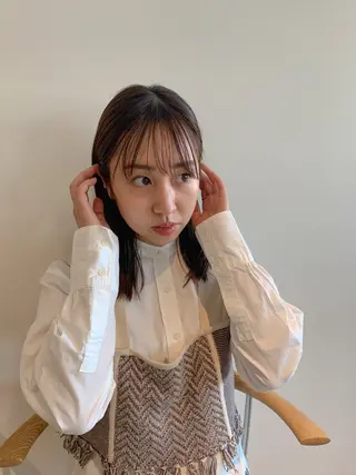 ミディアム カラー Noah所属・折下 はるかのヘアスタイル