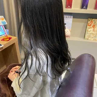 ロング カラー ノンダメージ⭐️ 透明感カラー中田七菜のヘアスタイル