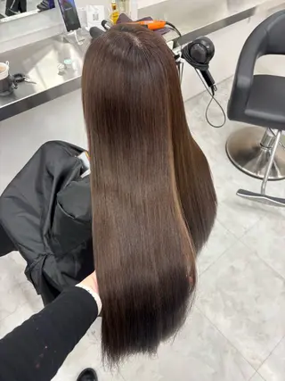 ロング 韓国風暗髪ヘア🤍 🫧MIREIのヘアスタイル