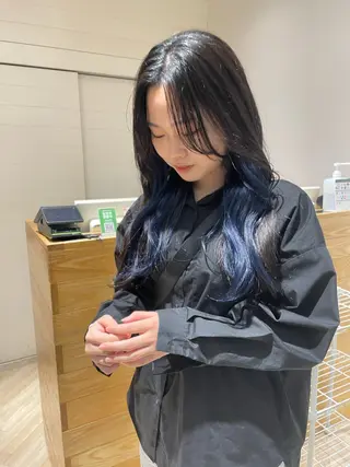 ロング カラー ヘアアレンジ 眉毛アイブロウ&まつ毛パーマiena渋谷/パリジェンヌ/眉毛まつげパーマ/眉毛アイブロウ所属・iena渋谷 /ゆーこのマツエク・マツパデザイン