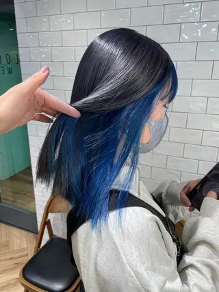 ミディアム カラー もり まりものヘアスタイル