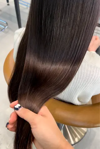 ロング ⭐️吉田萌⭐️ 髪質改善カラー⭐️のヘアスタイル