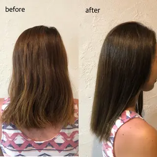 ミディアム カラー 桑原 菜摘のヘアスタイル