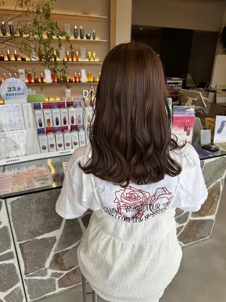 セミロング カラー achieve tillのヘアスタイル