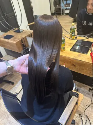 セミロング ヘアアレンジ 顔周りcut・ご相談 =新宿しずく🇰🇷のヘアスタイル