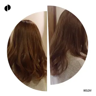 セミロング ロング カラー ✨縮毛矯正✨髪質改善 ナカシマ ユミのヘアスタイル