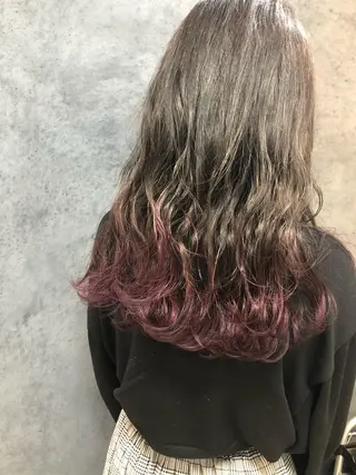 ロング カラー ヘアアレンジ メンズ キッズ ネイル マツエク・マツパ GO TODAY SHAiRE SALON所属・透明感カラー🤎 ゆりのヘアスタイル