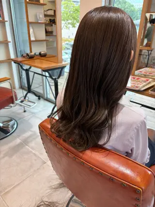 ロング カラー 竹広綾乃/ 艶カラーのヘアスタイル