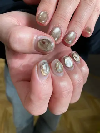 ネイル 草加ニュアンスネイル 🌚hersのネイルデザイン