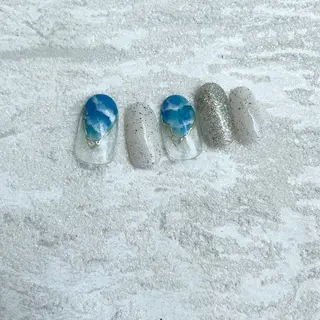 ネイル ⭐︎休業中の練習⭐︎ JNA認定講師髙橋のネイルデザイン