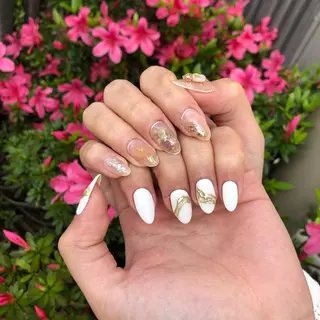 ロング カラー ヘアアレンジ キッズ ネイル マツエク・マツパ 福田 加奈のネイルデザイン