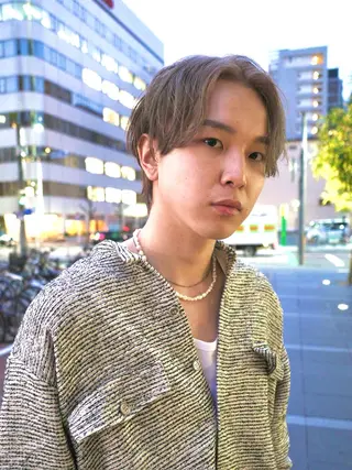 カラー メンズ ボブ/レイヤー/ メンズ/池澤慎人のヘアスタイル