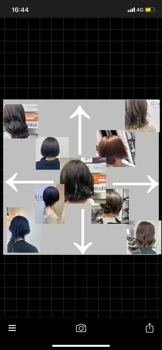 ミディアム カラー jill by gisel＿奥家のヘアスタイル