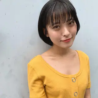 ショート 銀座🤍ボブ/ ミディアム/佐野夢美のヘアスタイル