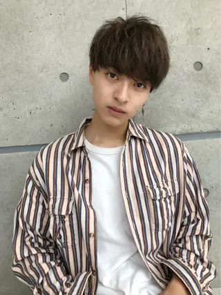 ショート カラー パーマ ヘアアレンジ メンズ 🌈トレンドヘア 🌈WATARU🌈のヘアスタイル