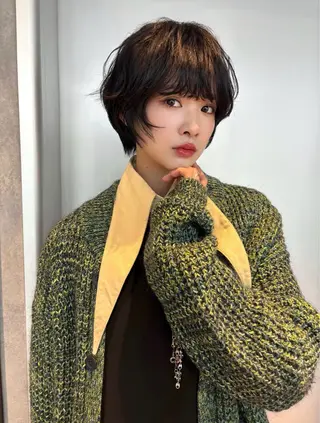 ショート MINX 野村実莉 カット/パーマのヘアスタイル