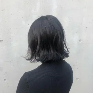 ミディアム カラー 酸性縮毛矯正🧴韓国 レイヤー/髪質改善のヘアスタイル